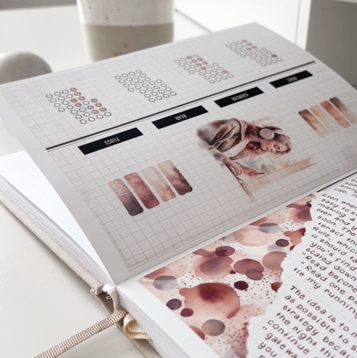 Abstract Journaling Sticker Kit | Set of 4 Sticker Sheets