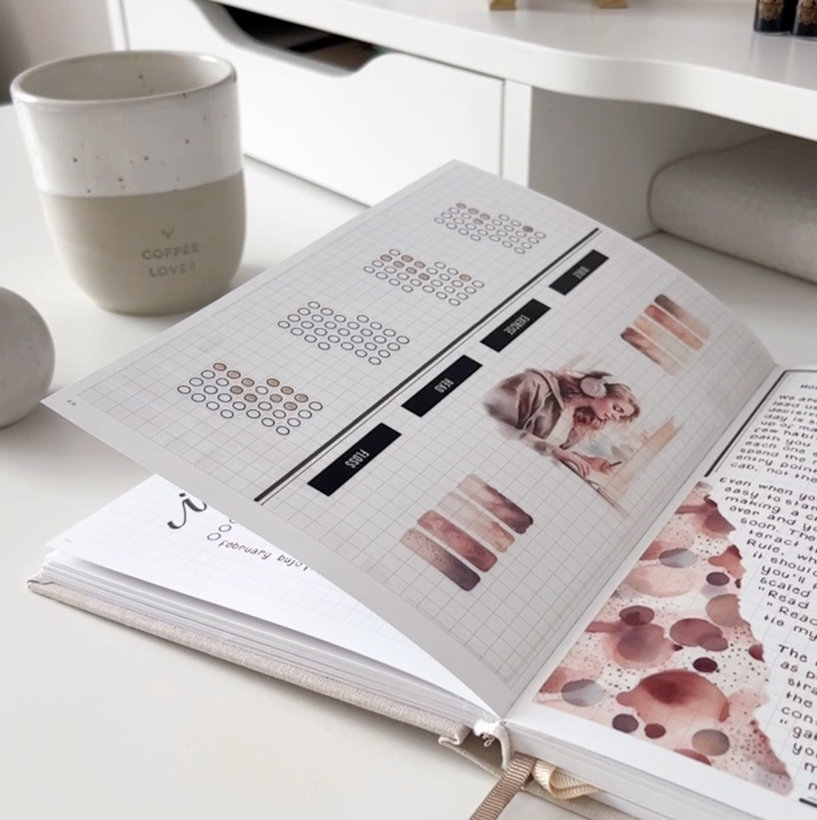 Abstract Journaling Sticker Kit | Set of 4 Sticker Sheets