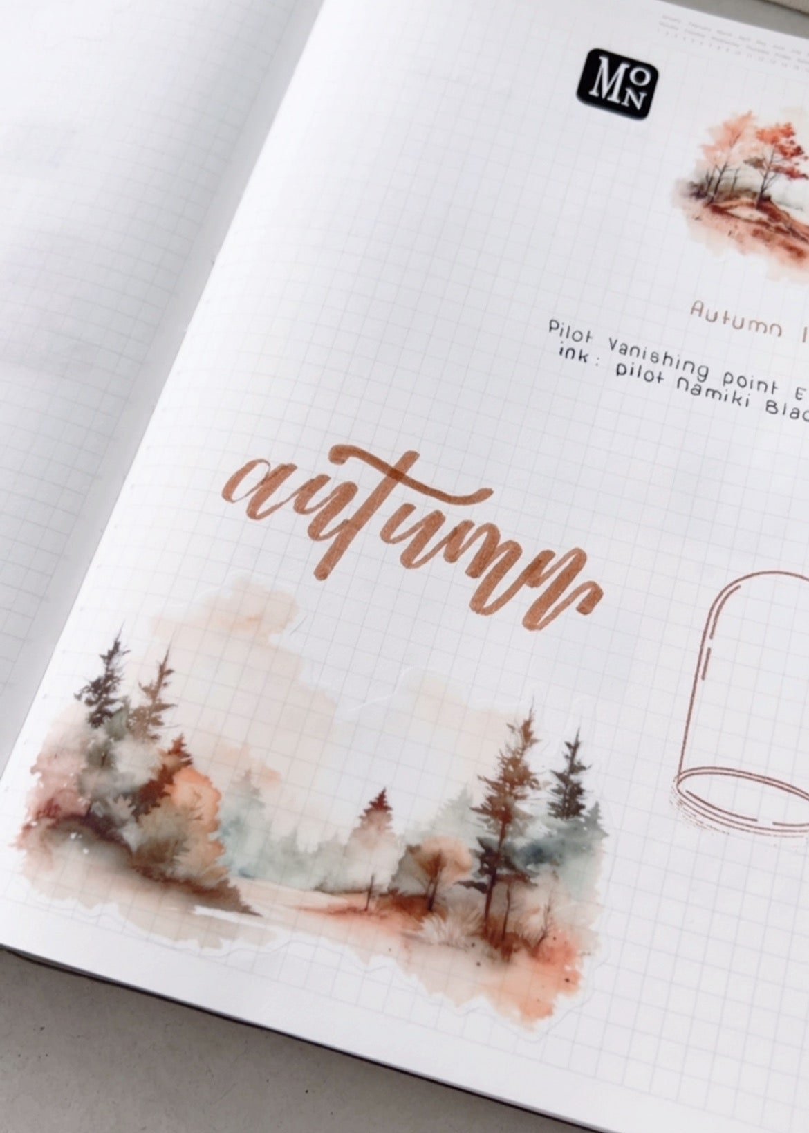 Autumn Landscapes Sticker Sheet - Serene Seasonal Scenes