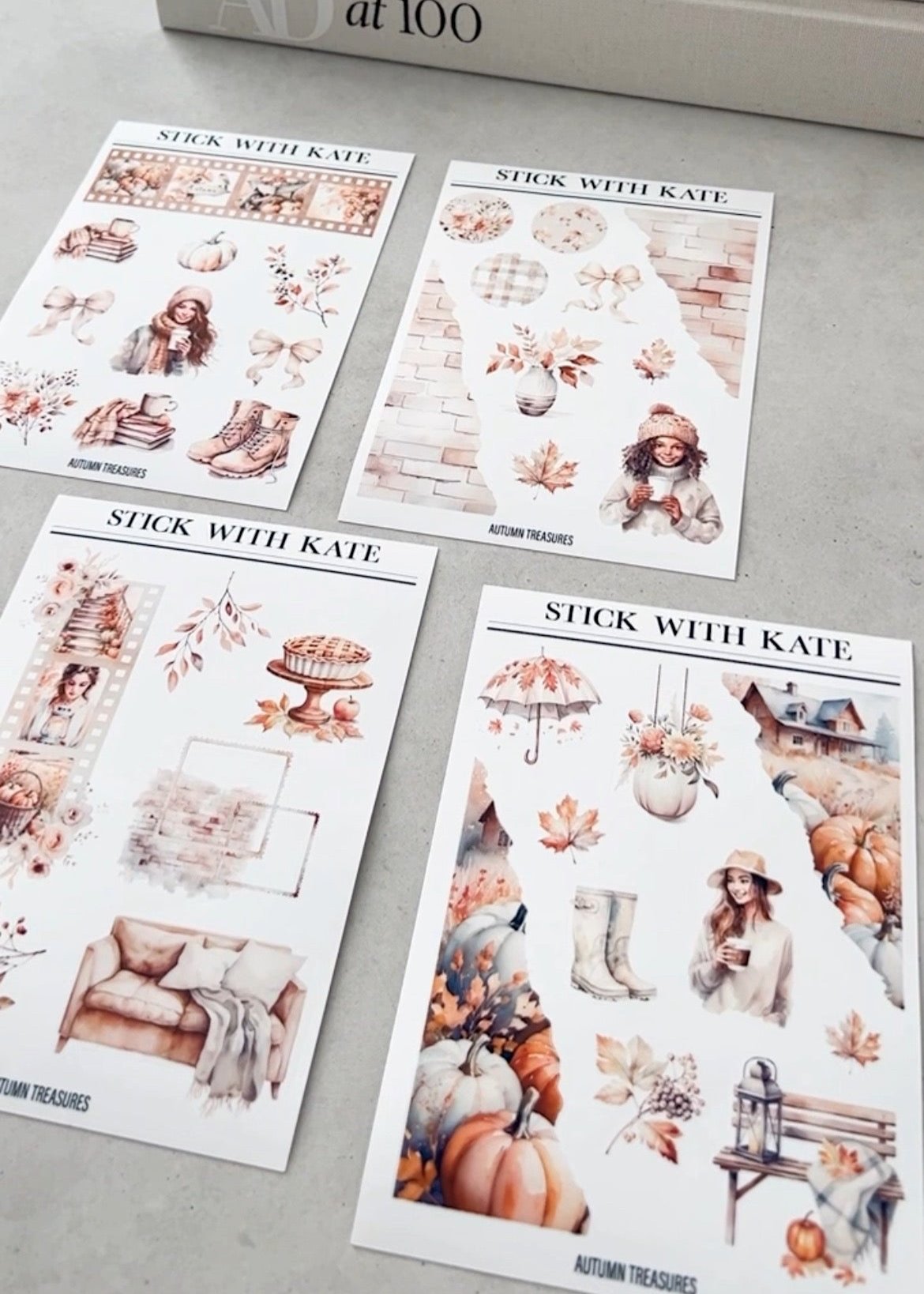 Autumn Treasures Journaling Kit | Set of 4 Sticker Sheets