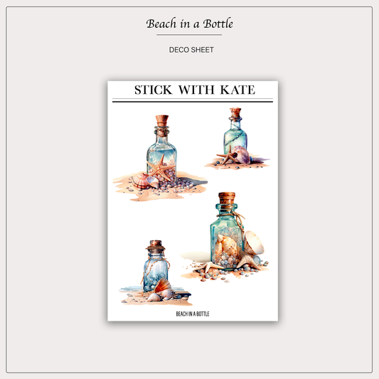 Beach in a Bottle Sticker Sheet