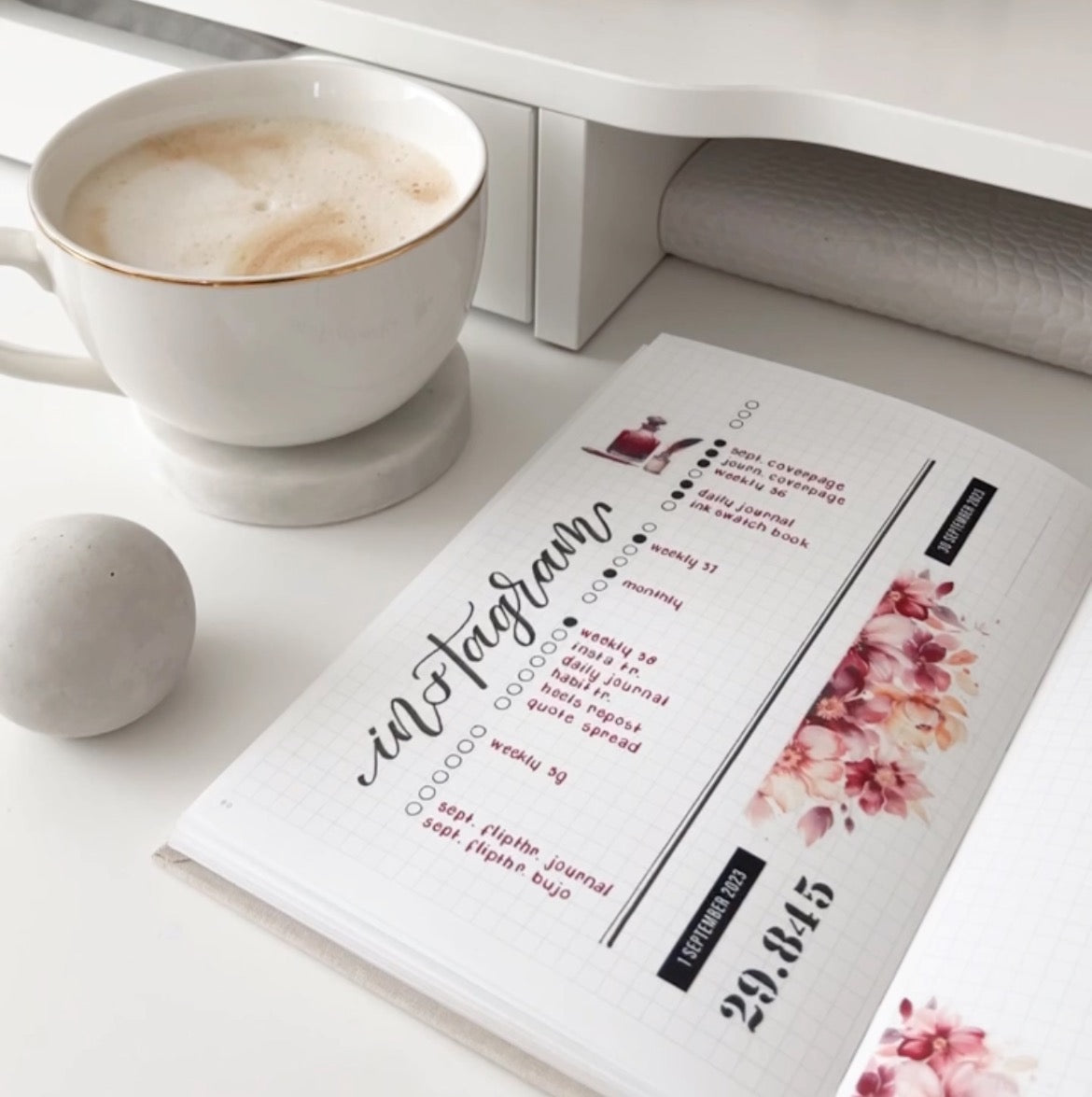 Burgundy Journaling Kit | Set of 6 Sticker Sheets