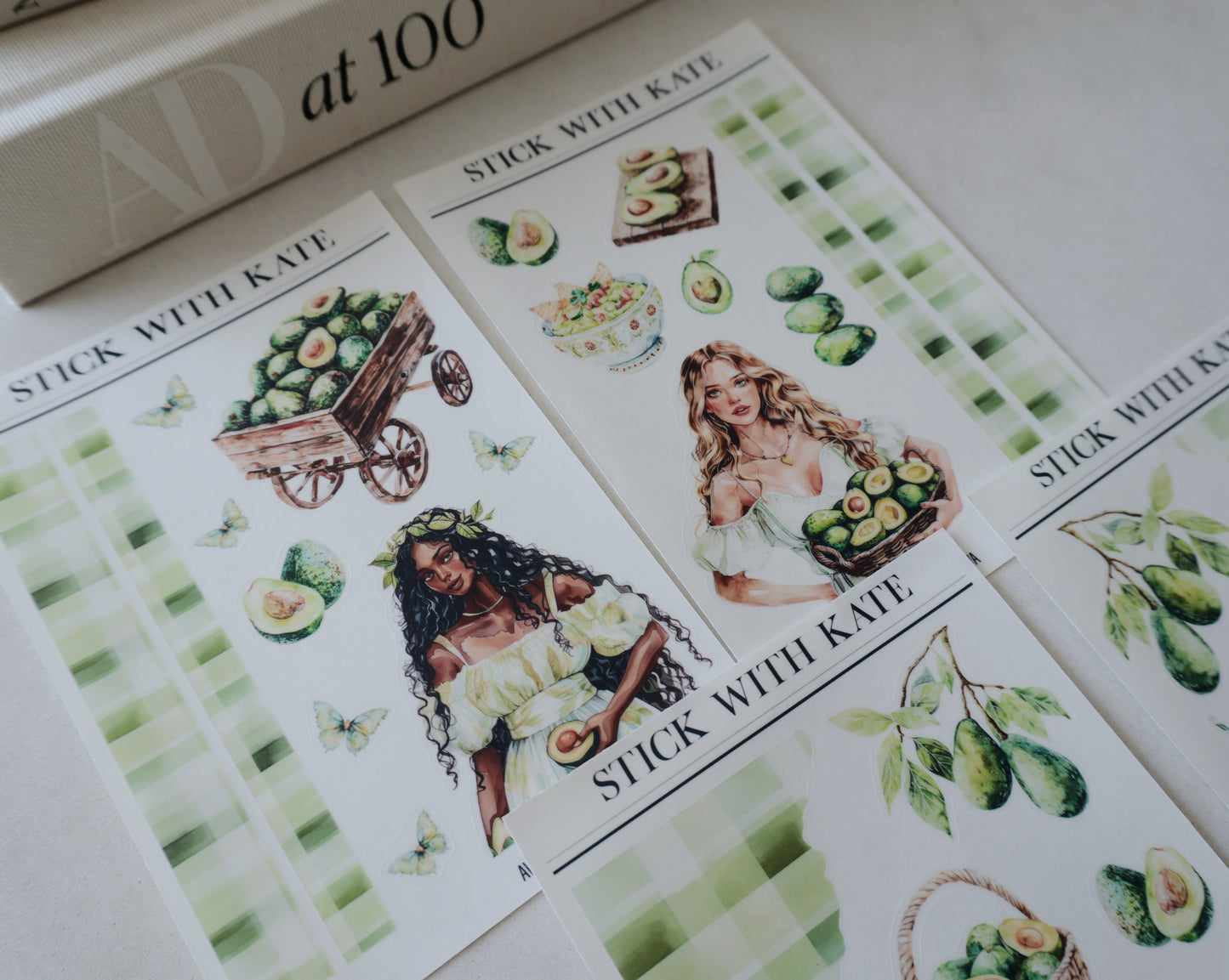 Ava Journaling Sticker Kit | Set of 4 Sticker Sheets