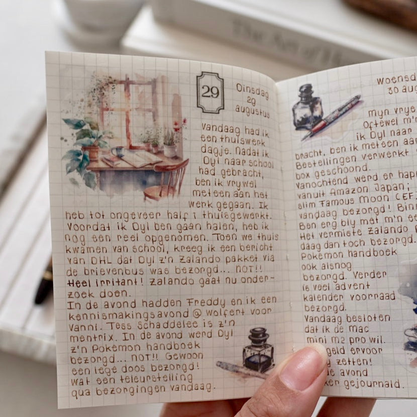 Writers Desk sticker sheet