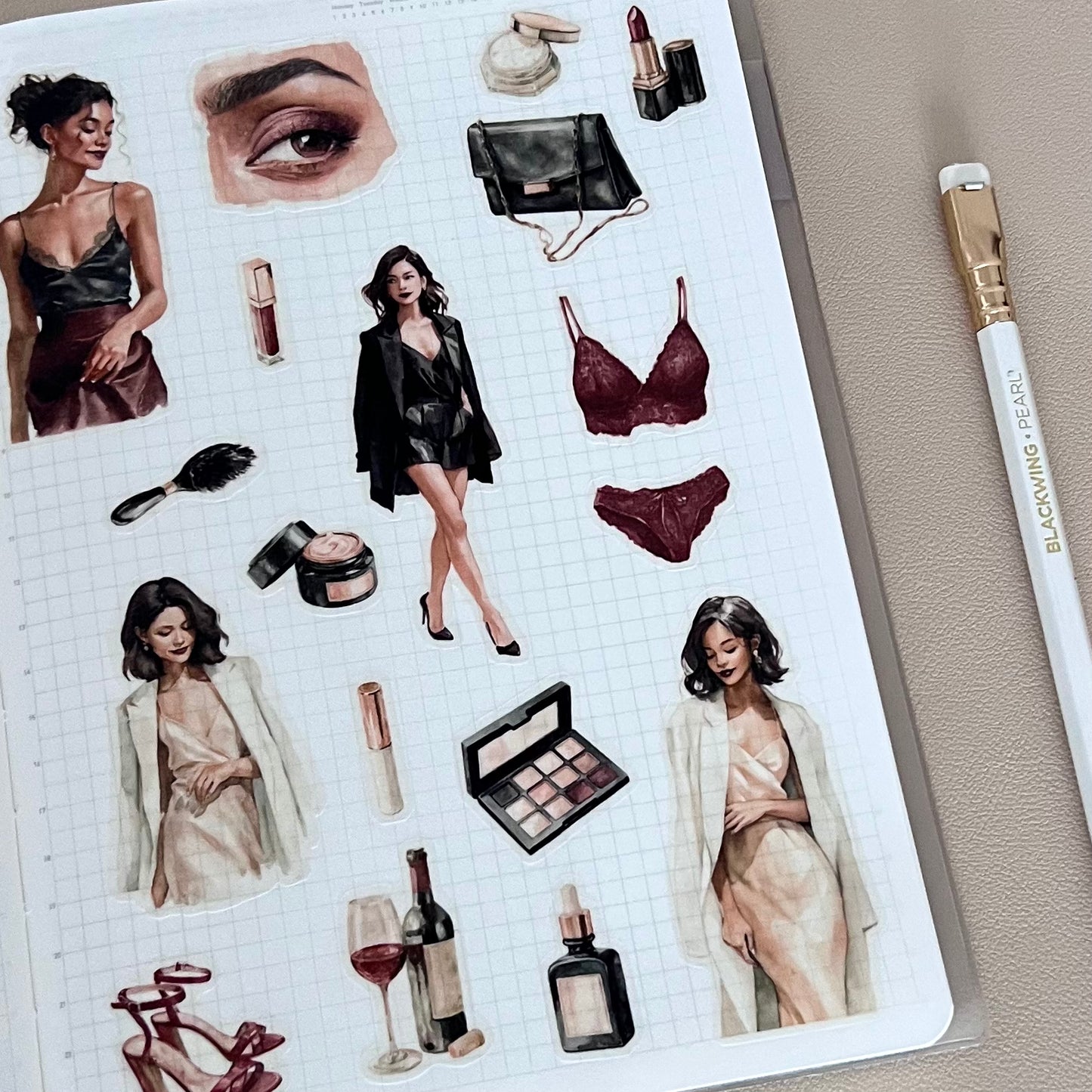 The Evening Edit - 2pc Sticker Set