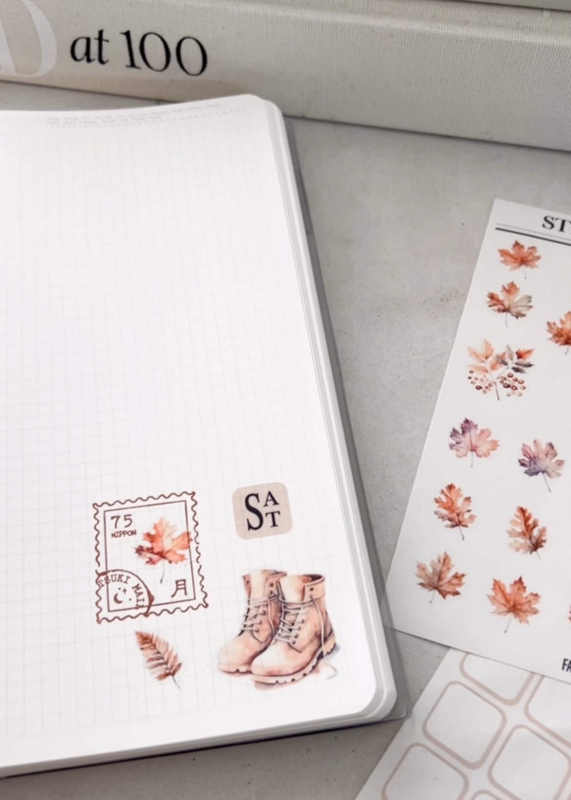 Fall Leaves Sticker Sheet - Embrace the Colors of Autumn