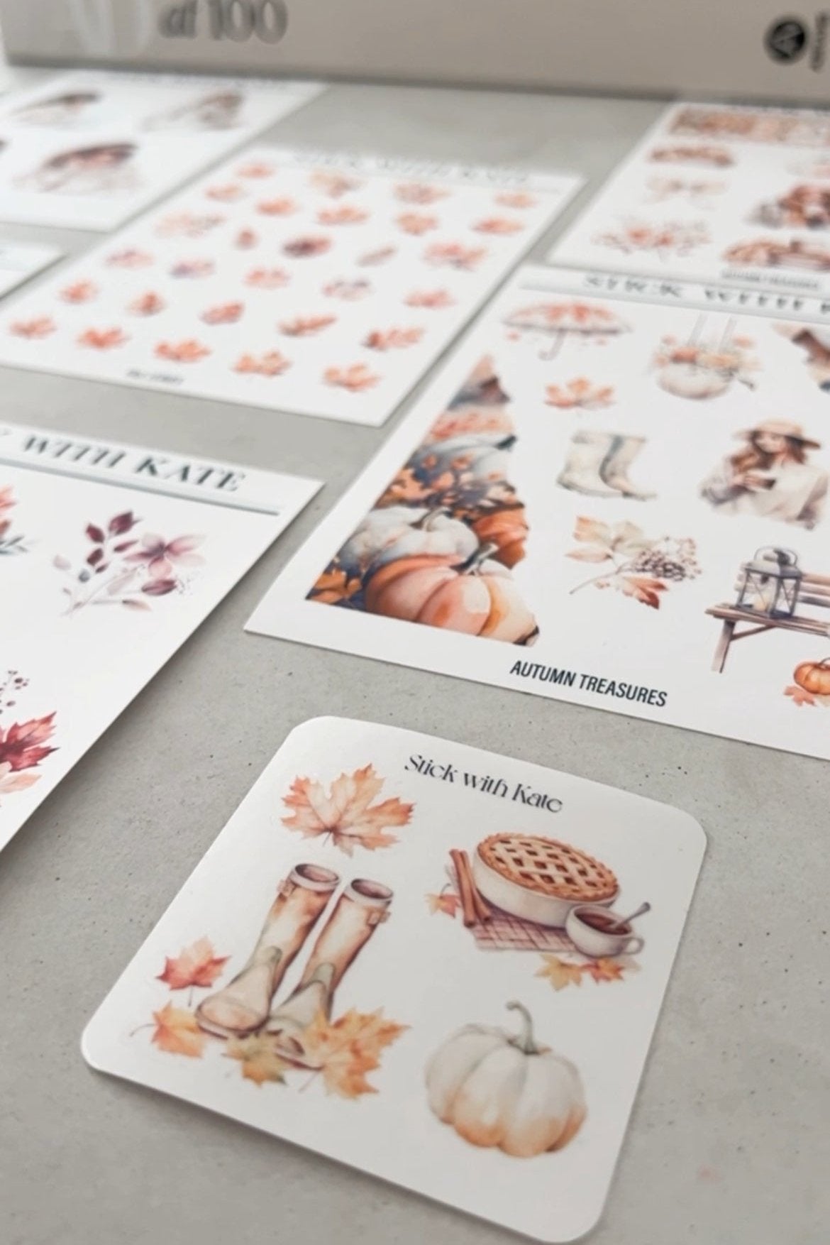 Fall Leaves Sticker Sheet - Embrace the Colors of Autumn