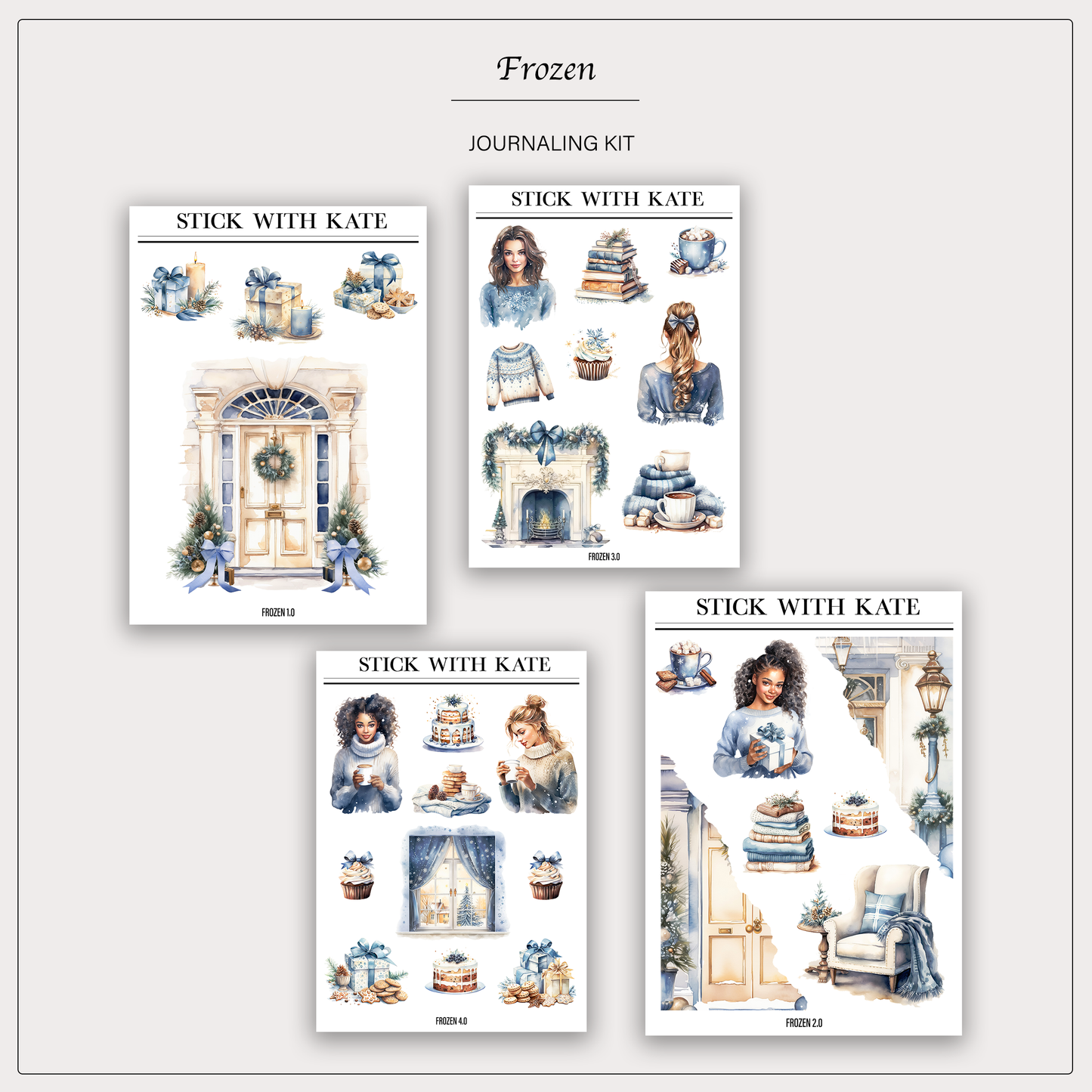 Frozen Journaling Kit | Set of 4 Sticker Sheets