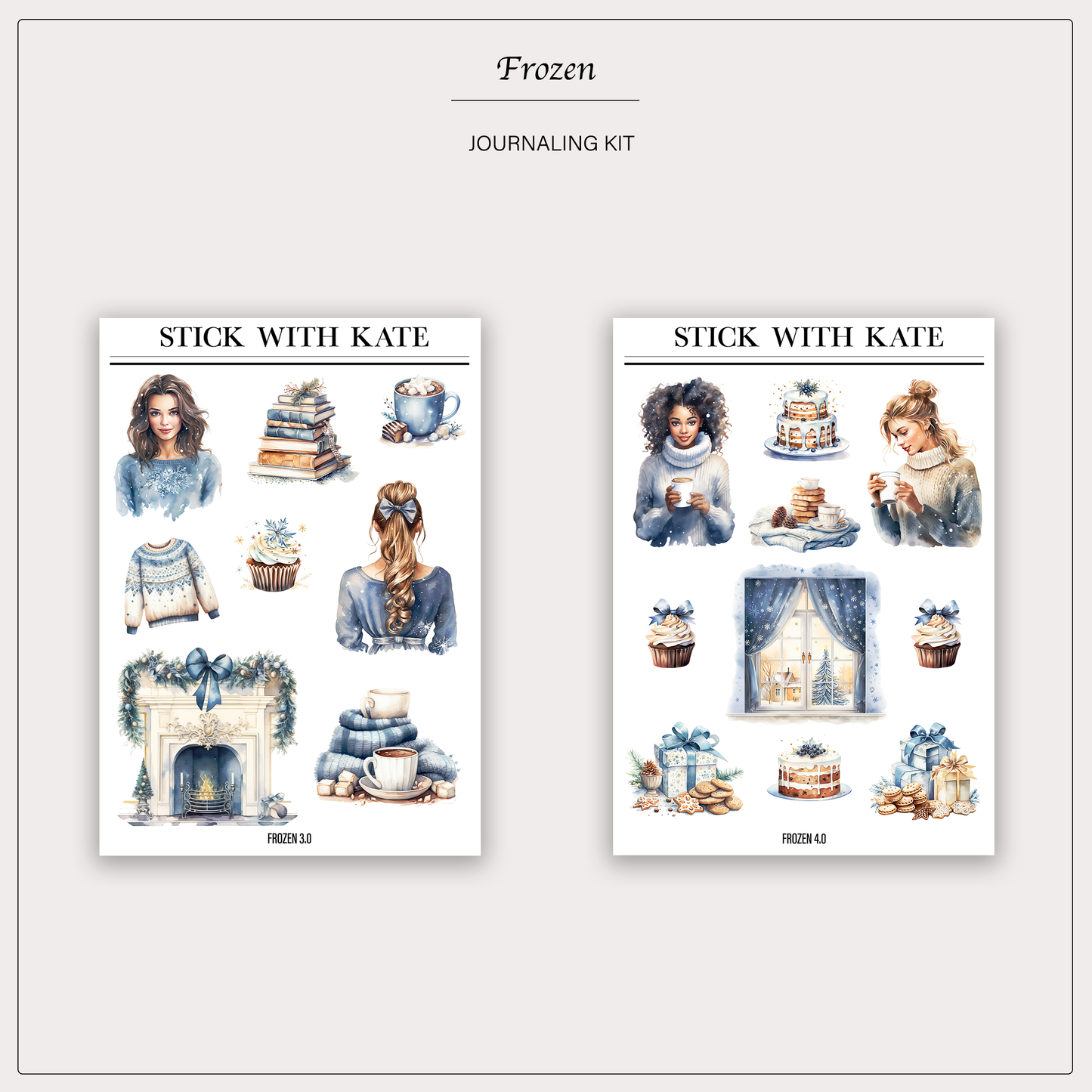 Frozen Journaling Kit | Set of 4 Sticker Sheets