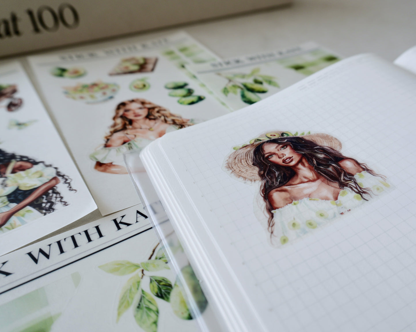 Ava Journaling Sticker Kit | Set of 4 Sticker Sheets