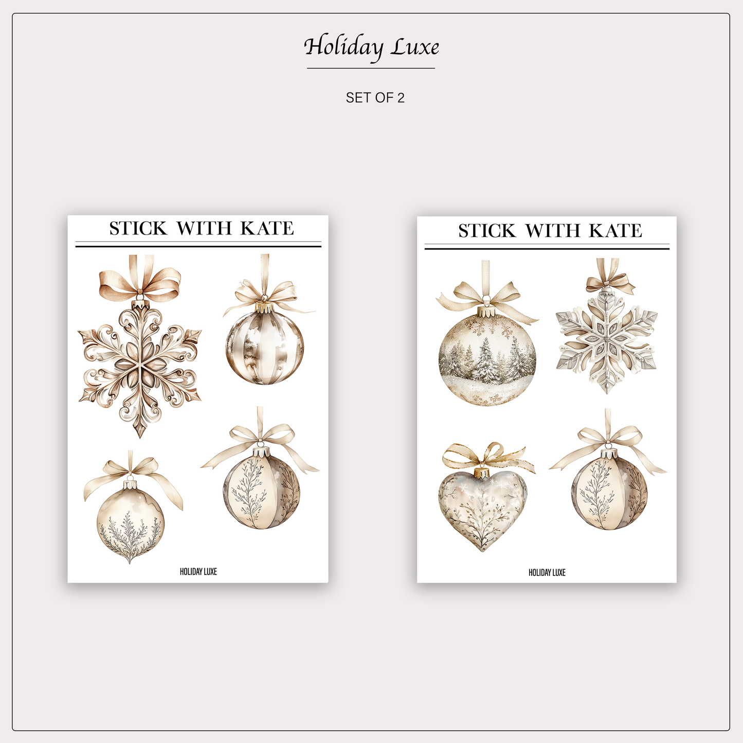 Holiday Luxe | Set of 2
