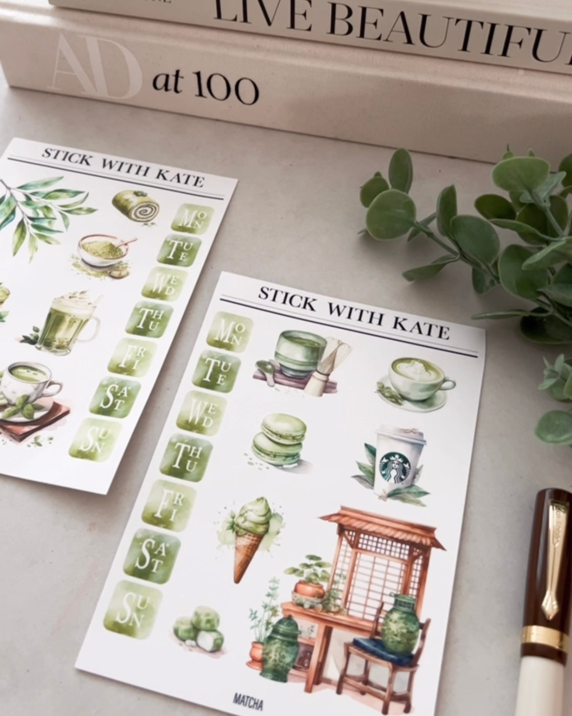 Matcha Sticker Set | 2 Sheets