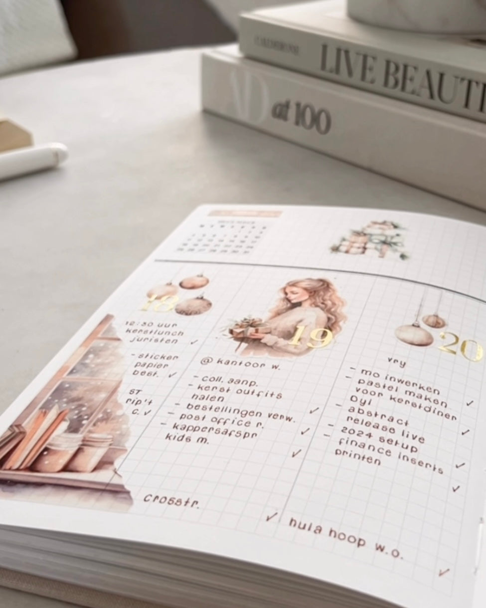 Boho Christmas Journaling Kit | Set of 4 Sticker Sheets