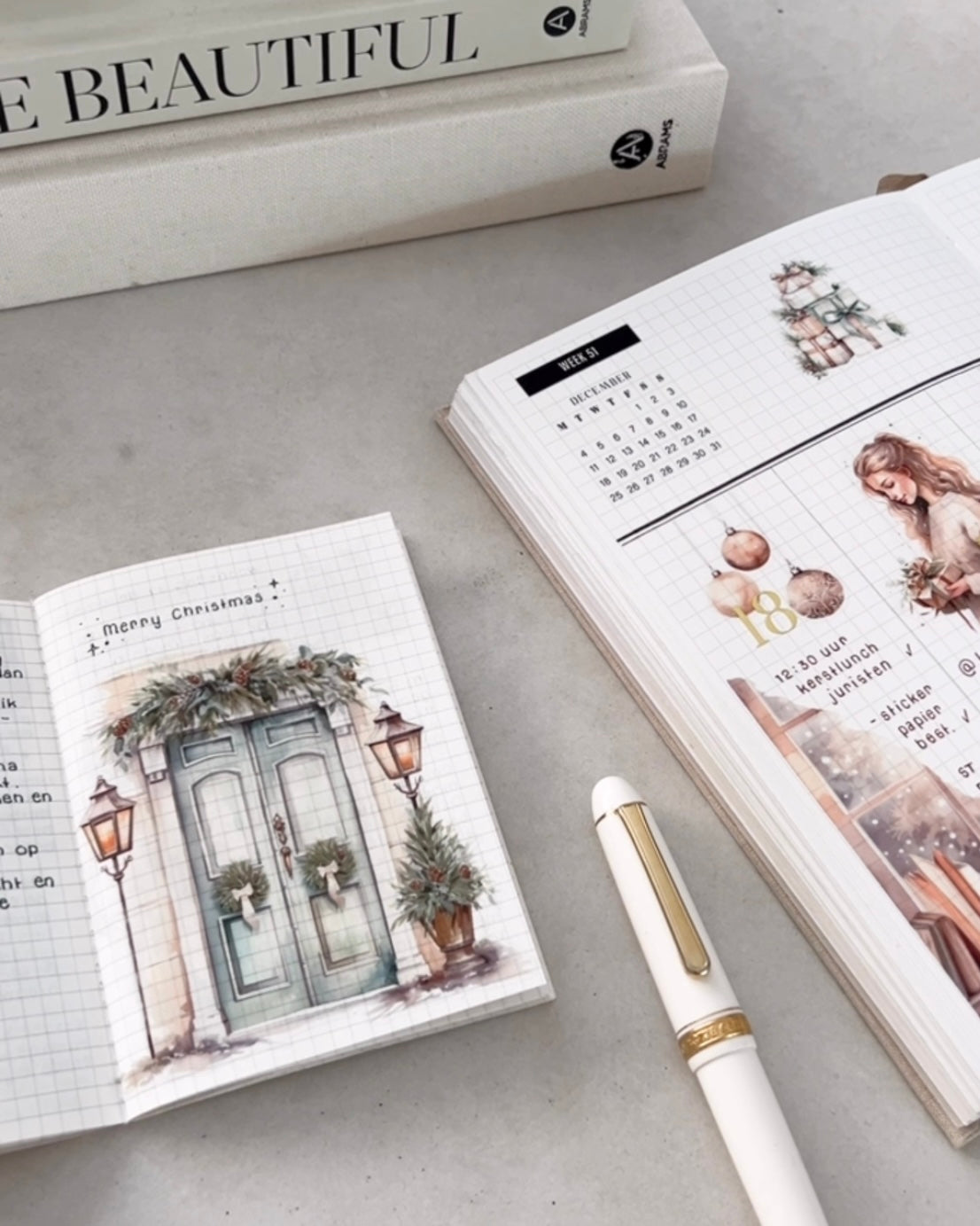 Boho Christmas Journaling Kit | Set of 4 Sticker Sheets