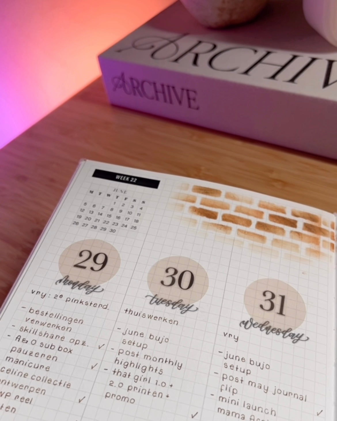 Calligraphy Weekdays - Functional Stickers