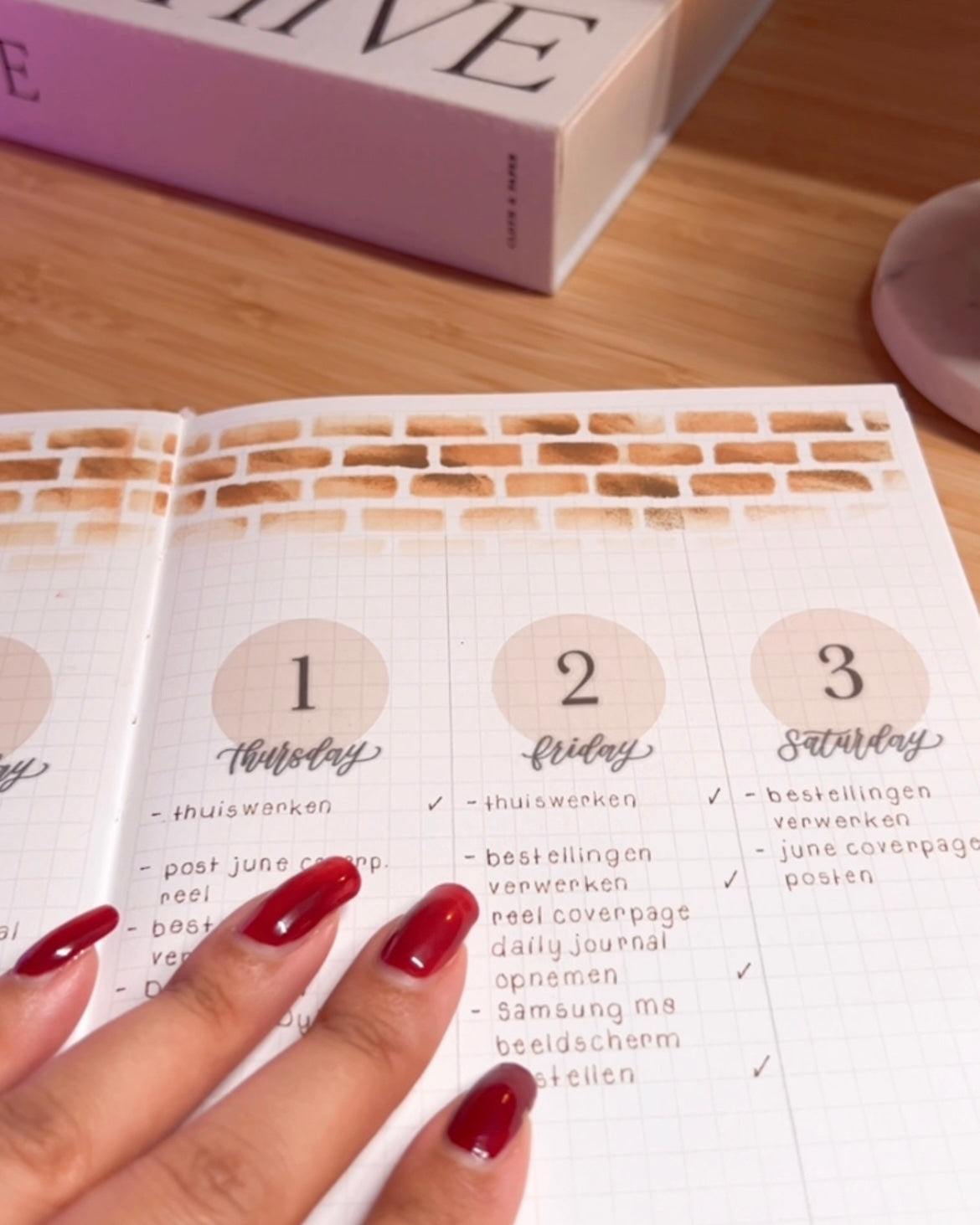 Calligraphy Weekdays - Functional Stickers