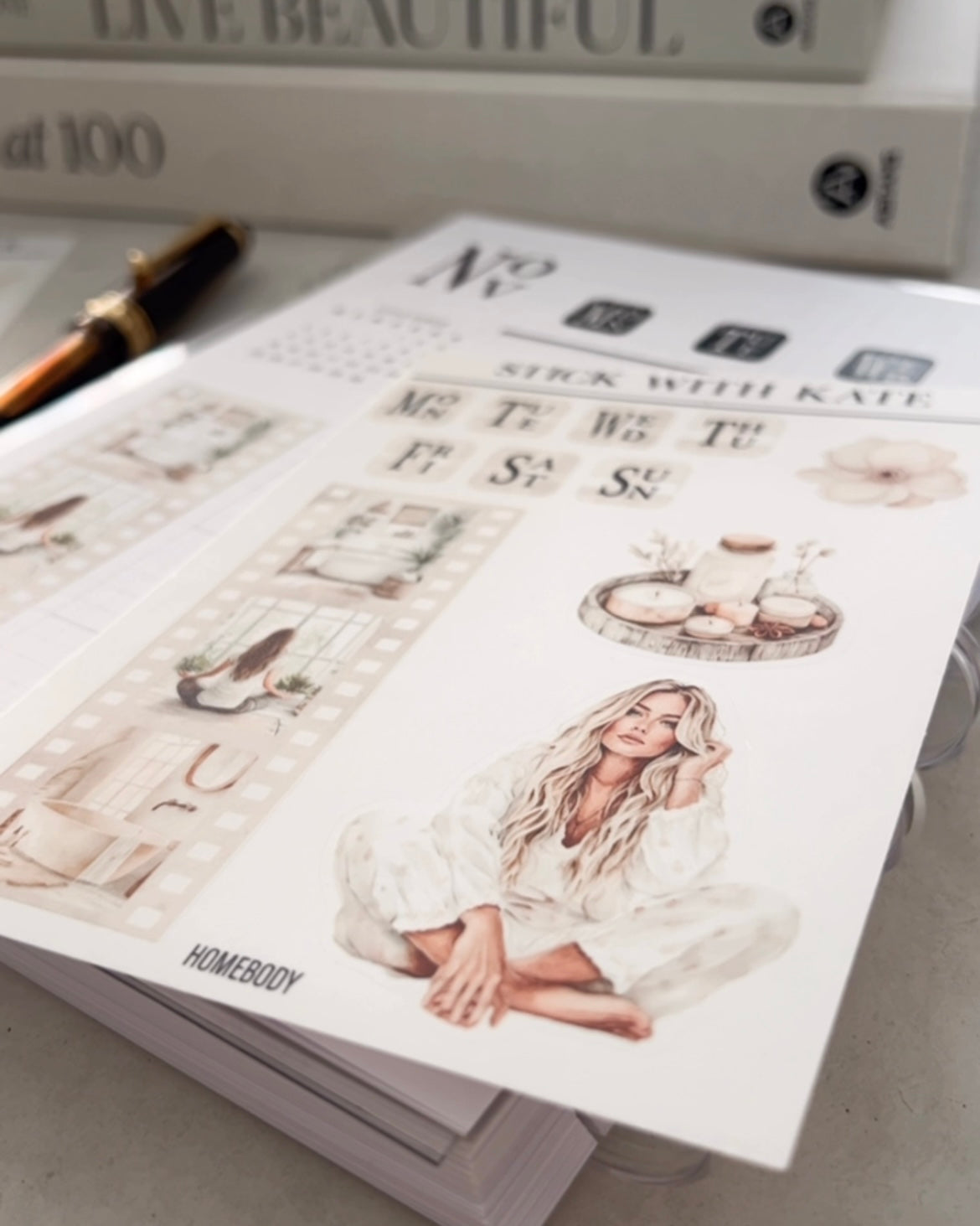 Homebody Journaling Kit | Set of 6 Sticker Sheets