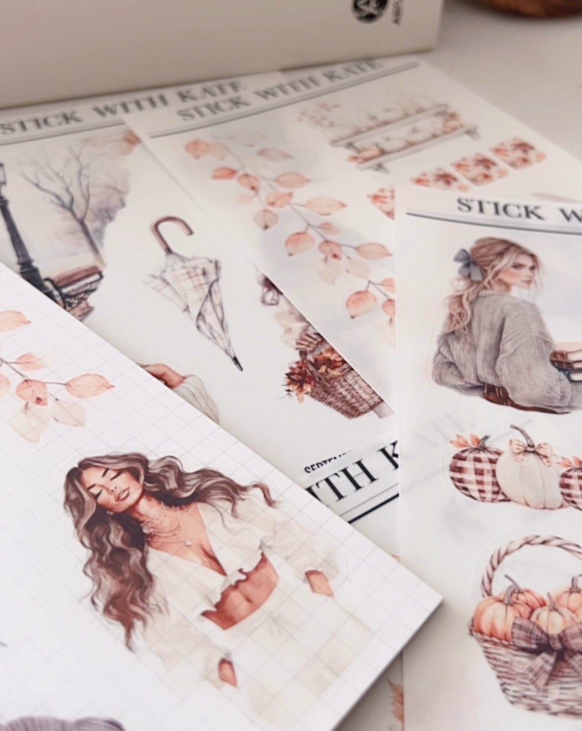 September End Journaling Kit | Set of 6 Sticker Sheets