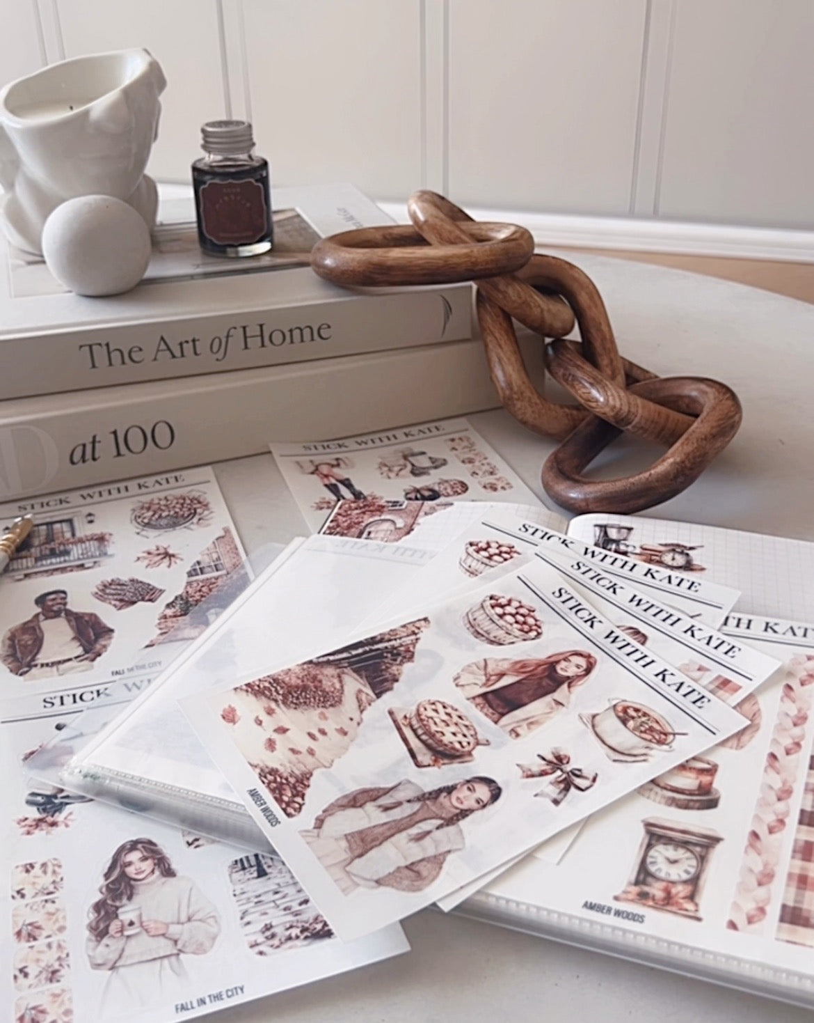 Fall in the City Journaling Sticker Kit | Set of 4 Sticker Sheets