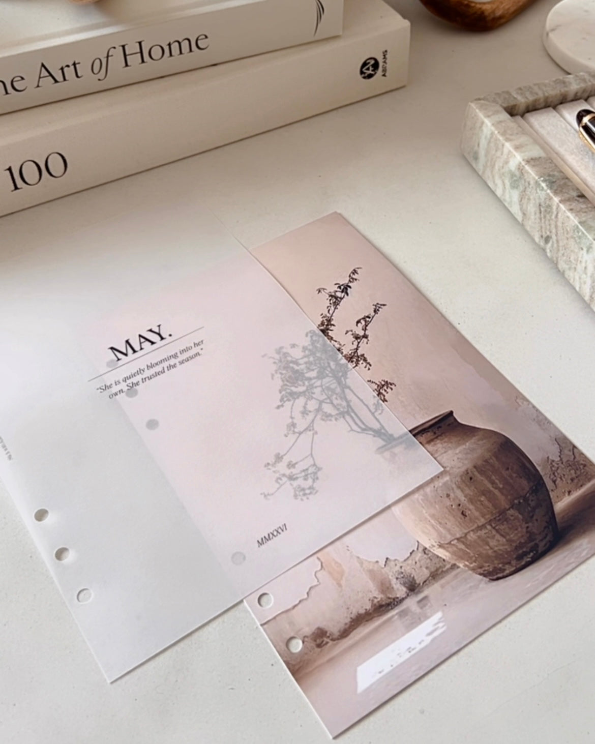 2026 Monthly Vellum Overlays