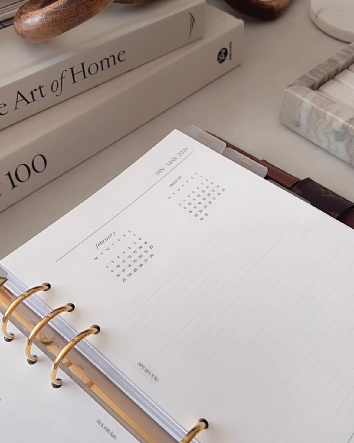 2026 Yearly Overview Planner Inserts