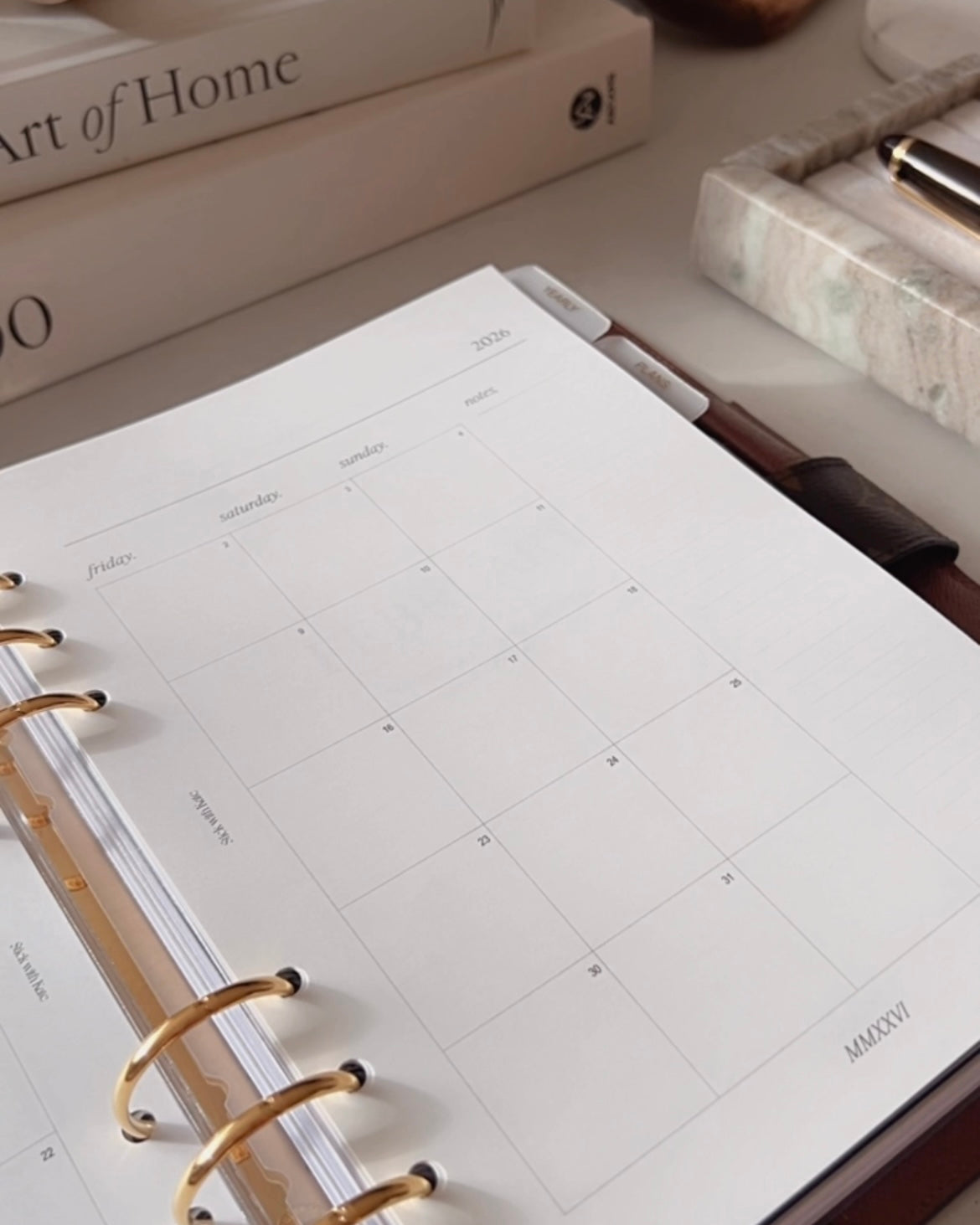 2026 Dated Monthly Planner Inserts