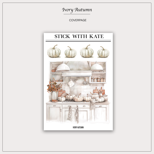 Ivory Autumn Coverpage Sticker - Seasonal Scenes