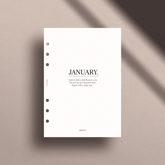 2026 Monthly Vellum Overlays