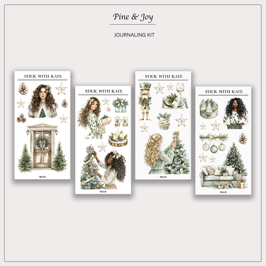 Pine & Joy Journaling Kit | Set of 4 Sticker Sheets