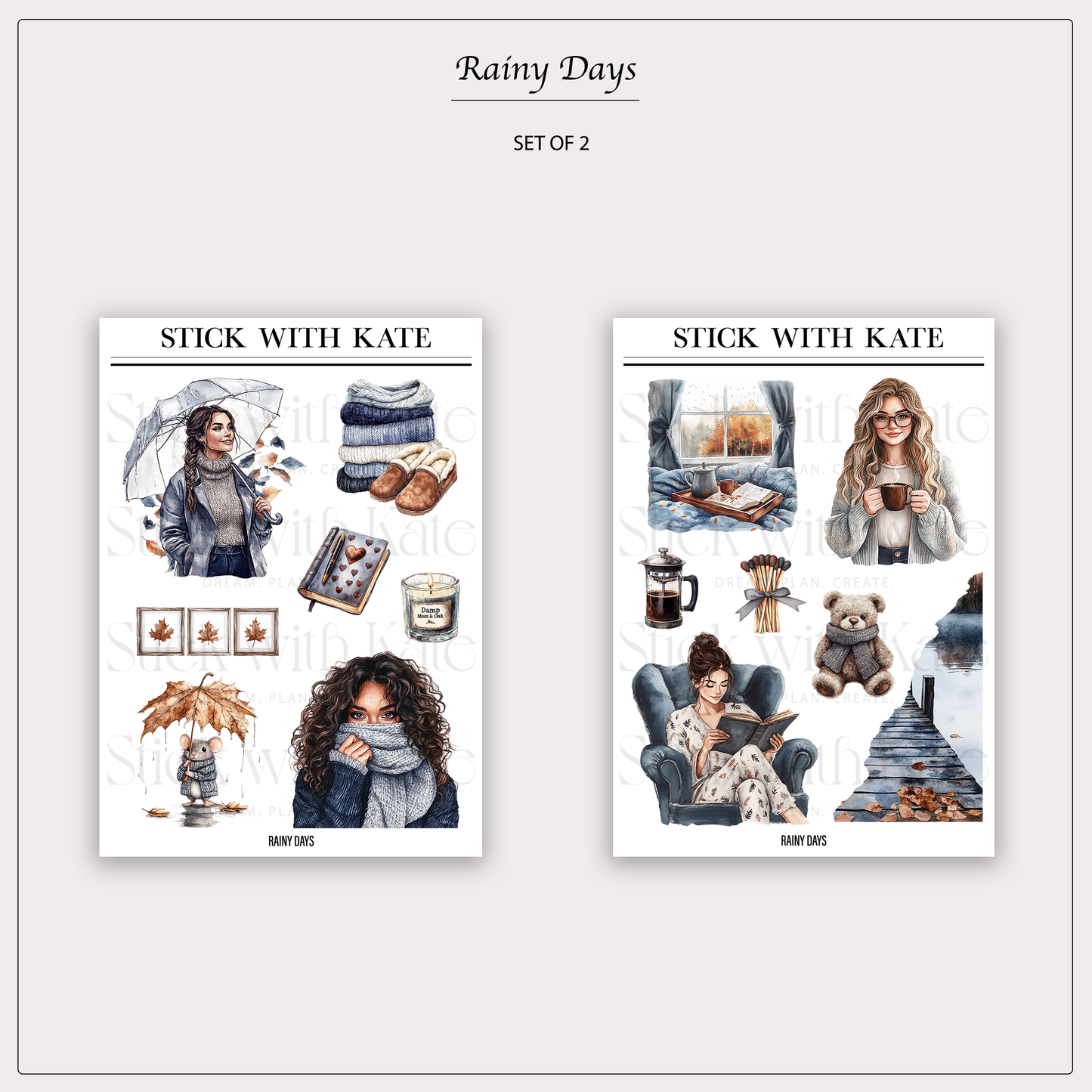 Rainy Days | Set of 2