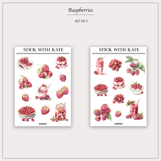 Raspberries | Set of 2