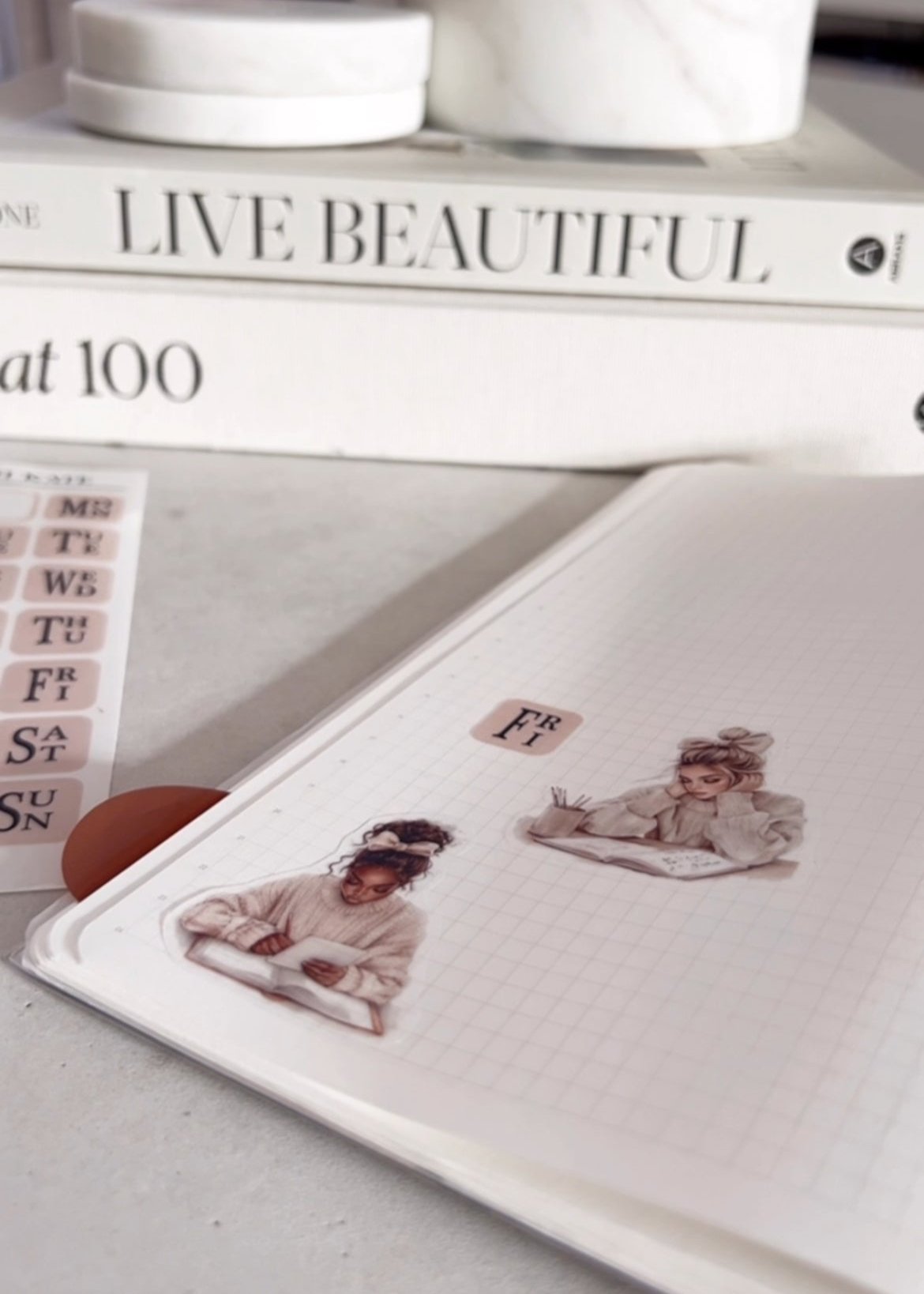 Autumn Reading Sticker Sheet | Cozy Reading Stickers