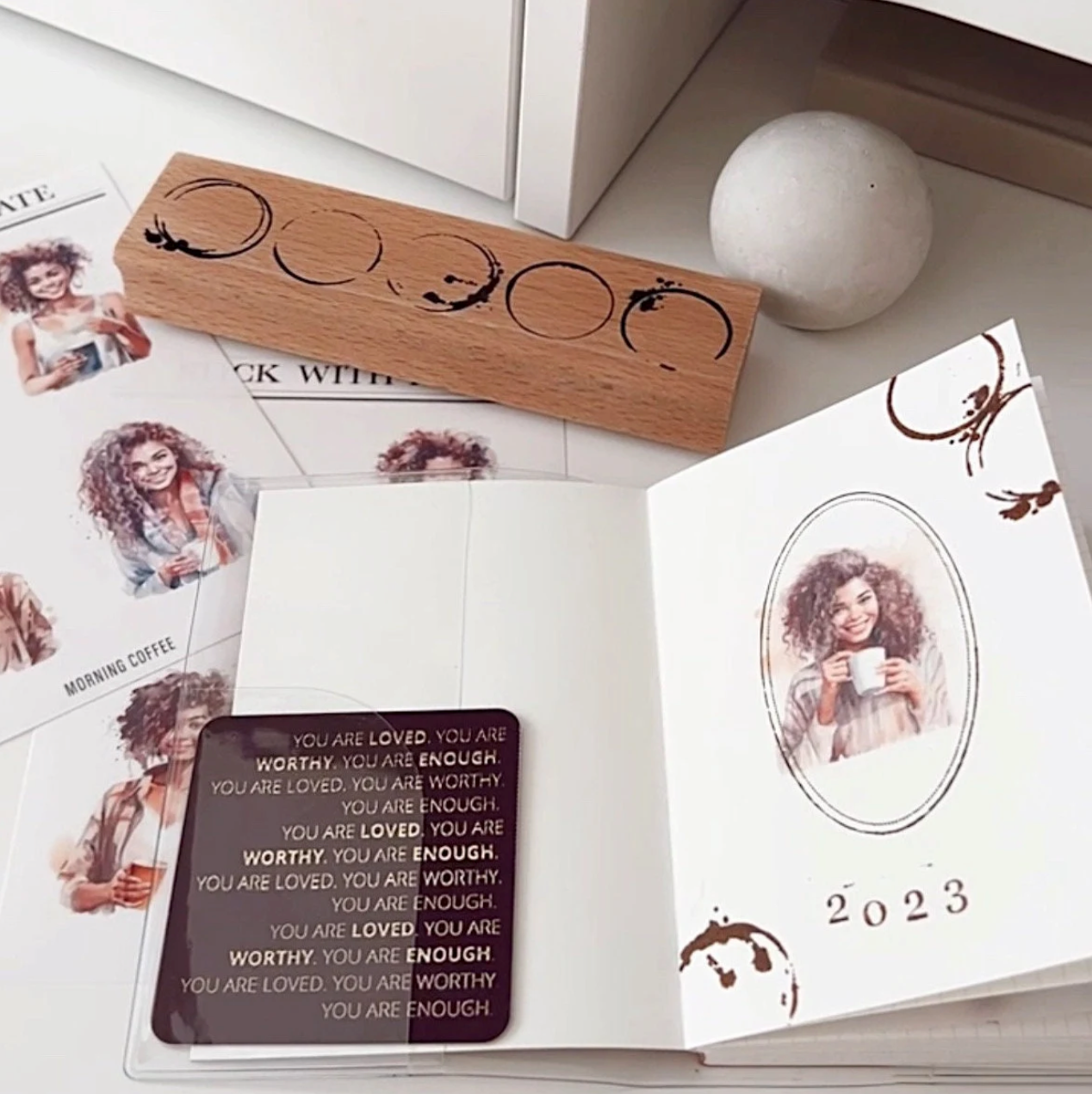 Morning Coffee | Girls Stickers