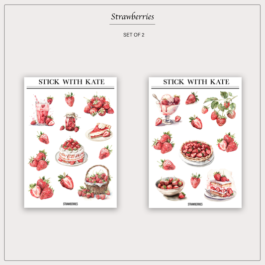 Strawberries | Set of 2