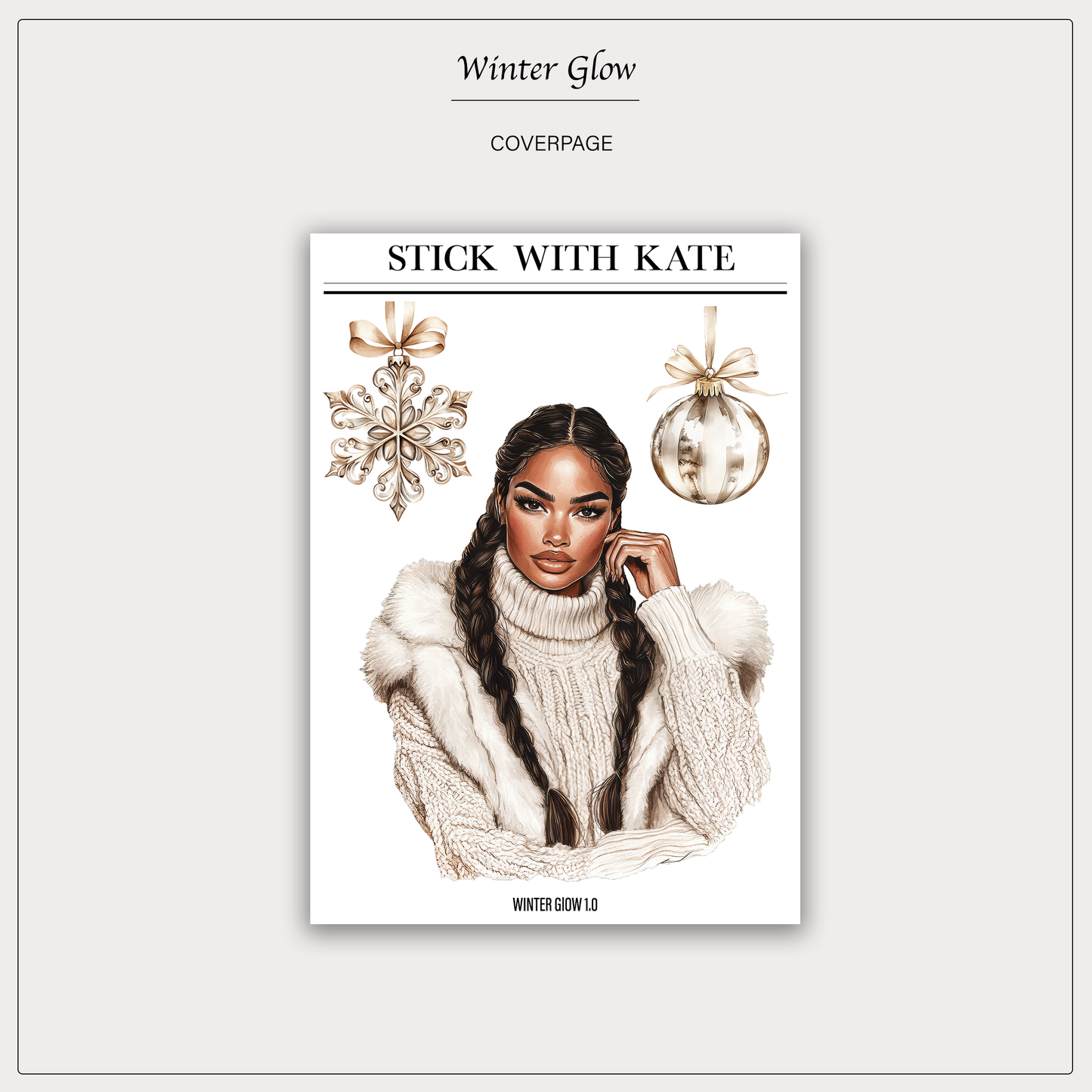 Winter Glow | Coverpage Sticker