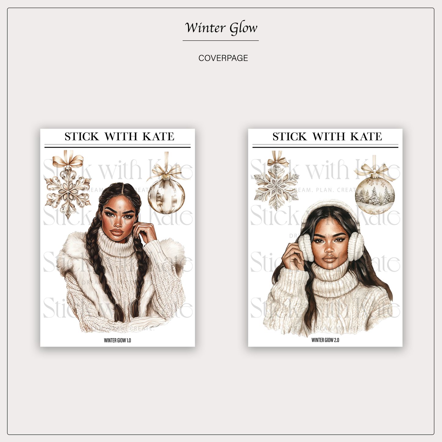 Winter Glow | Coverpage Sticker