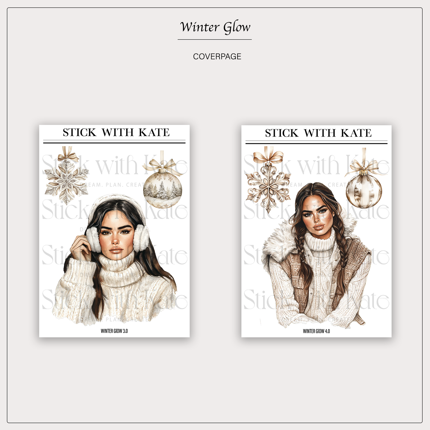 Winter Glow | Coverpage Sticker