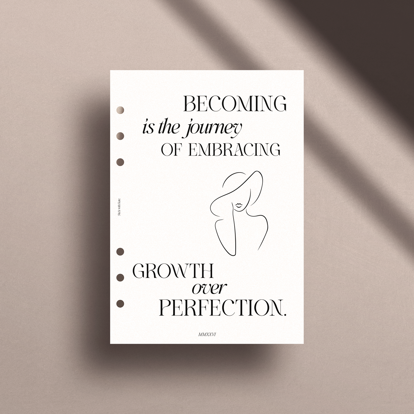 2026 Yearly Overview Planner Inserts