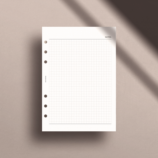Graph Notes Planner Inserts – 5mm Grid