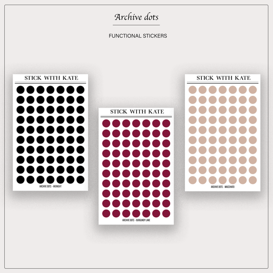 Archive Dots - Functional Stickers