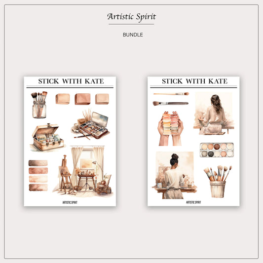 Artistic Spirit sticker set | 2pc set