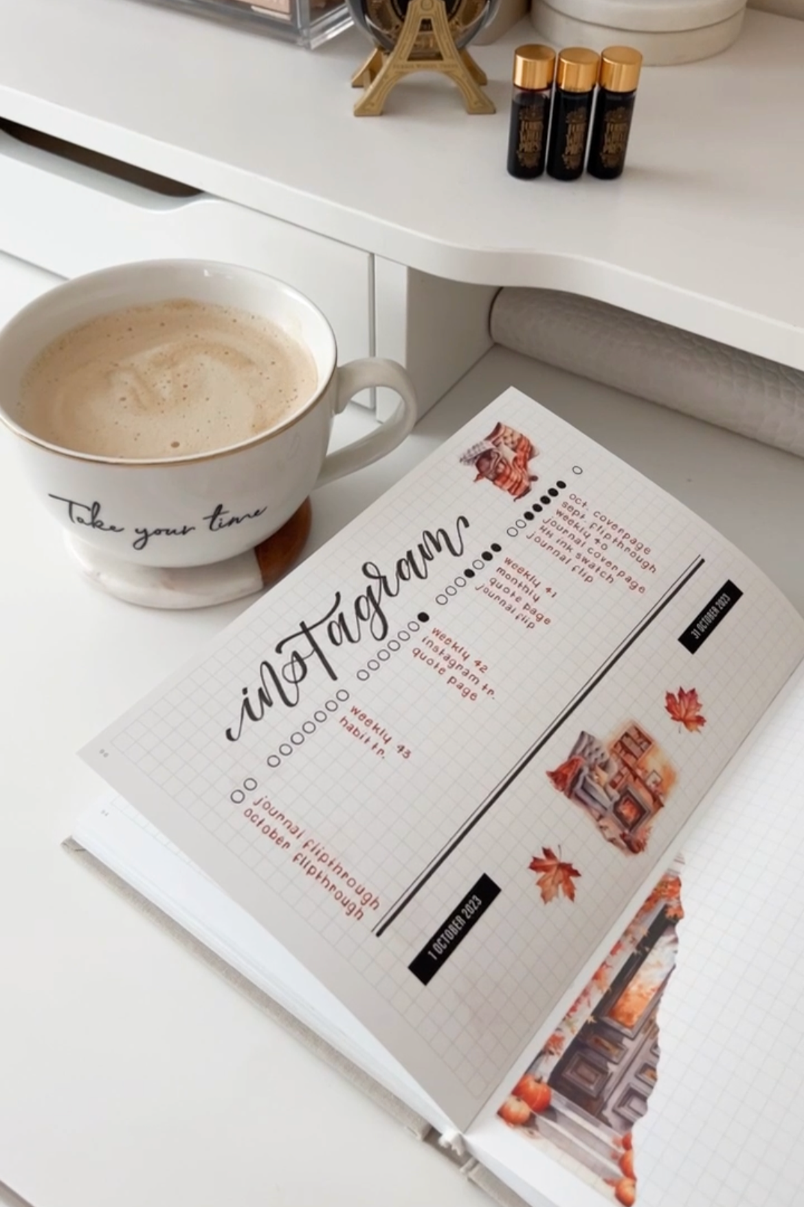 Cozy Autumn Journaling Kit | Set of 6 Sticker Sheets