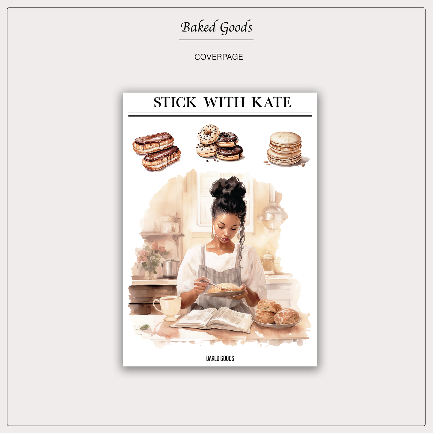 Baked Goods Coverpage Sticker