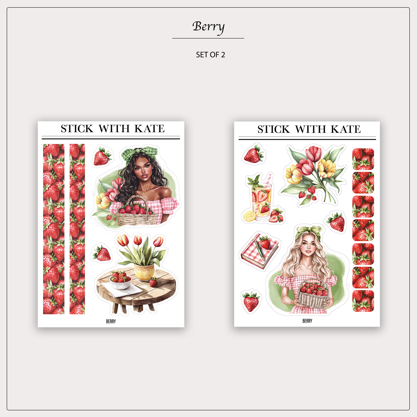 Berry – 2pc sticker set