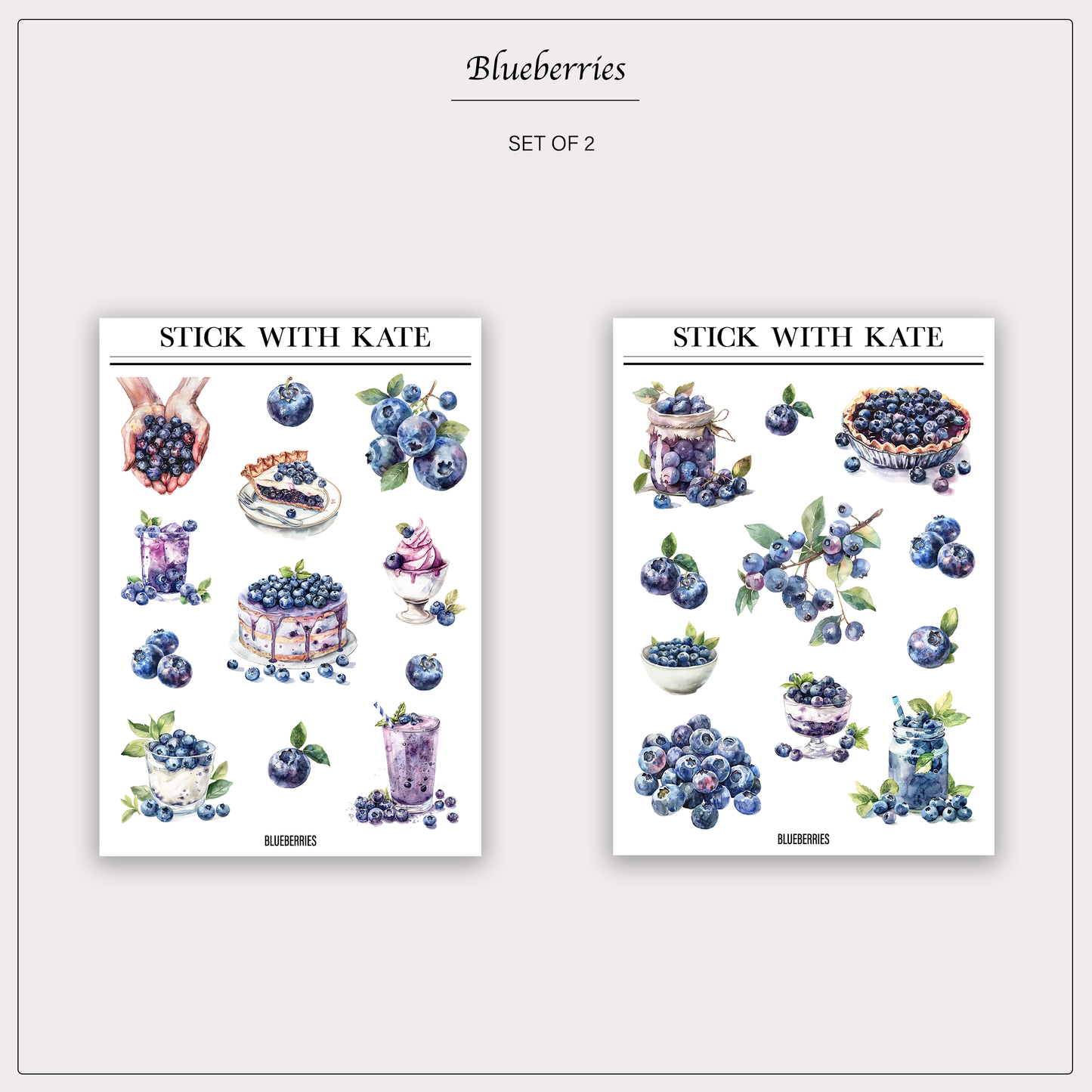 Blueberries | Set of 2
