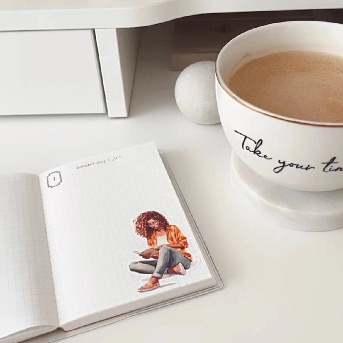 Bookish Girl – sticker sheet