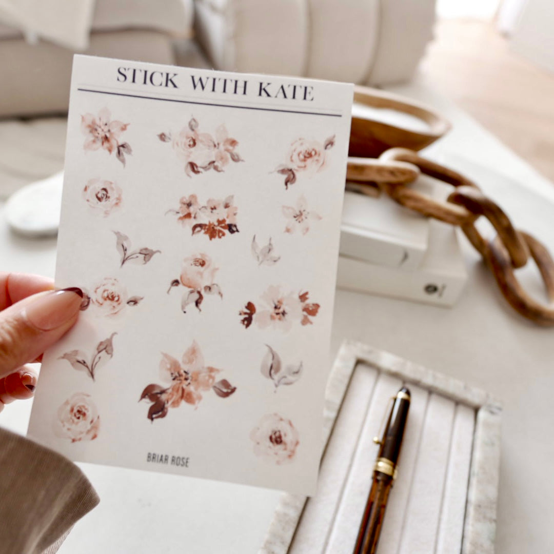 Briar Rose - Botanical sticker sheet