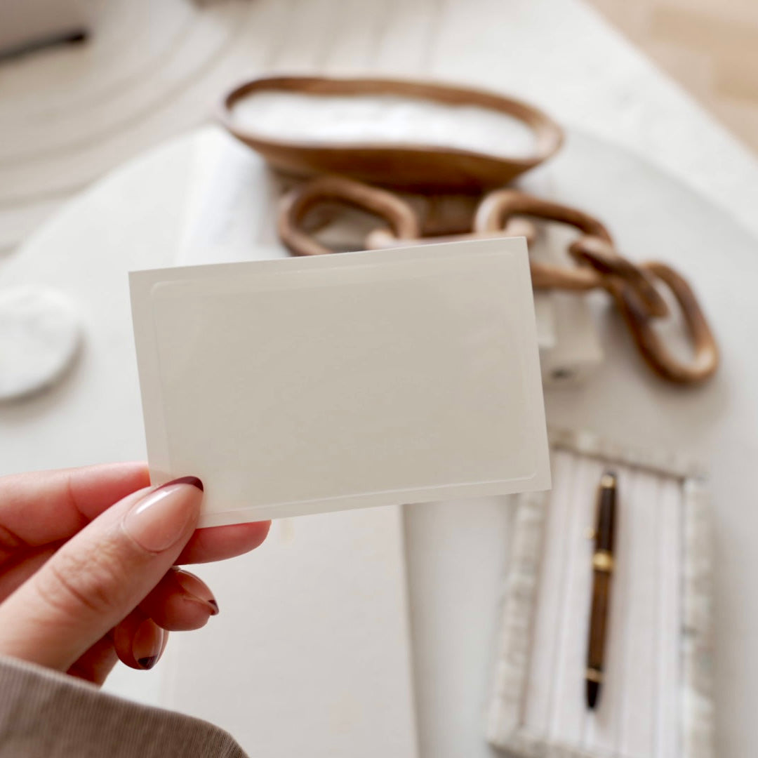 Adhesive Sticker Pocket | Credit Card Size Planner Pocket