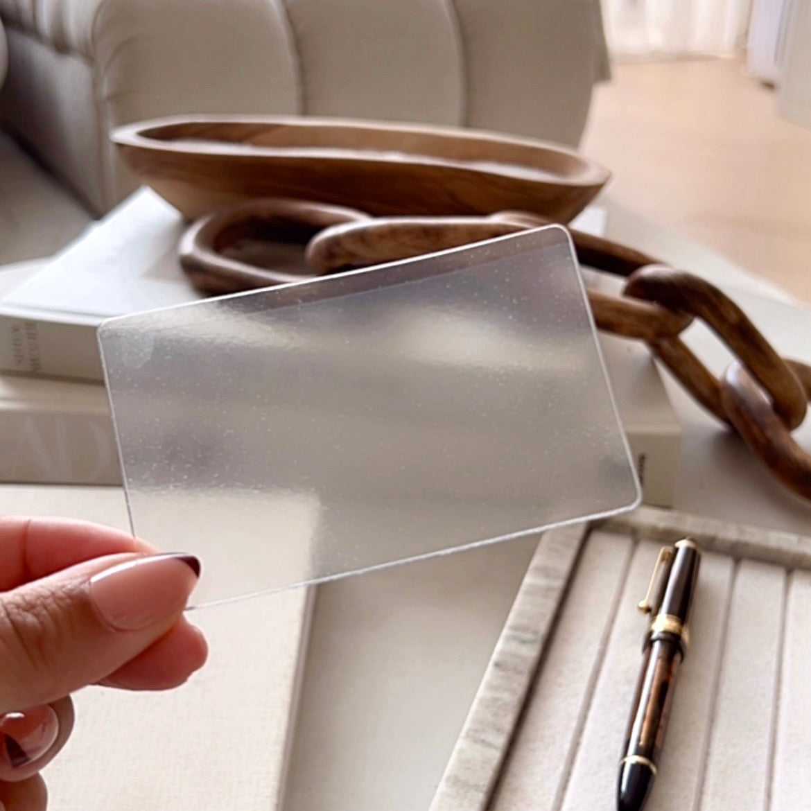 Adhesive Sticker Pocket | Credit Card Size Planner Pocket