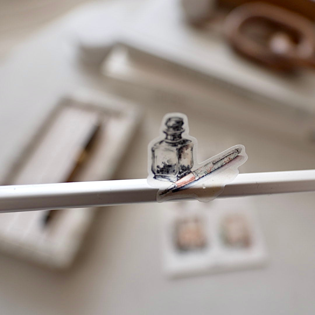 Writers Desk sticker sheet